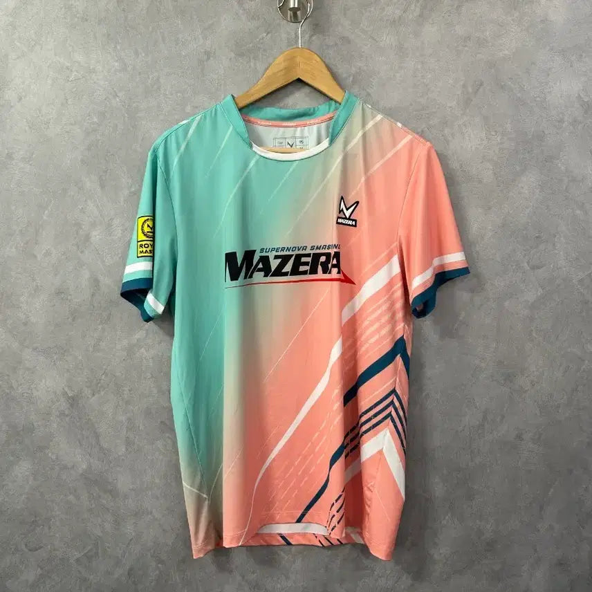 [BUNJANG] Majera Jersey Shirt Mint Coral M / 마제라 져지 셔츠 민트 코랄 M