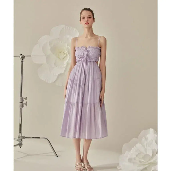 [BUNJANG] Bikini Vender Strap Cut-Out Long Dress / 비키니밴더 스트랩 컷아웃 롱원피스(새상품)