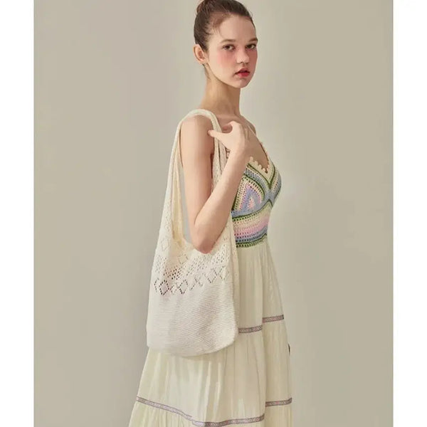 [BUNJANG] Bikini Vender Knit Shopper Bag Net Bag / 비키니밴더 니트 쇼퍼백 네트백(새상품)
