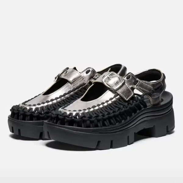 [BUNJANG] Keen Unique PLT Mary Jane Silver Sandals (250) / 킨 keen 유니크 PLT 메리제인 실버 샌들 250