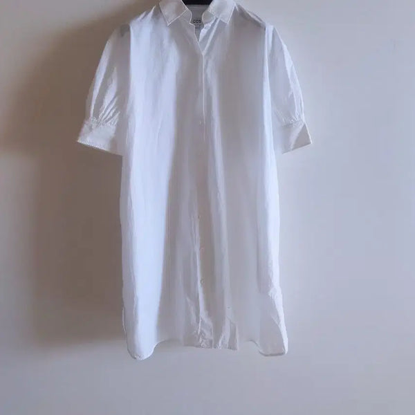 [BUNJANG] COS White Shirt Dress / COS 코스 화이트 셔츠 원피스