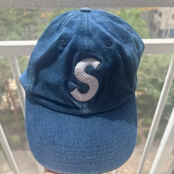 [BUNJANG] Supreme Blue Cotton Twill Washed Cap / 슈프림 볼캡 청색