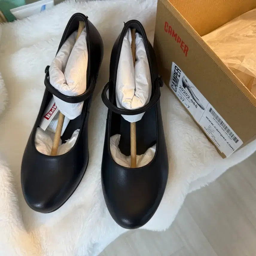 [BUNJANG] Camper Helena Bio Mary Jane Shoes Black Leather / 정품&풀박]캠퍼 헬레나 바이오 블랙 메리제인 슈즈 235mm