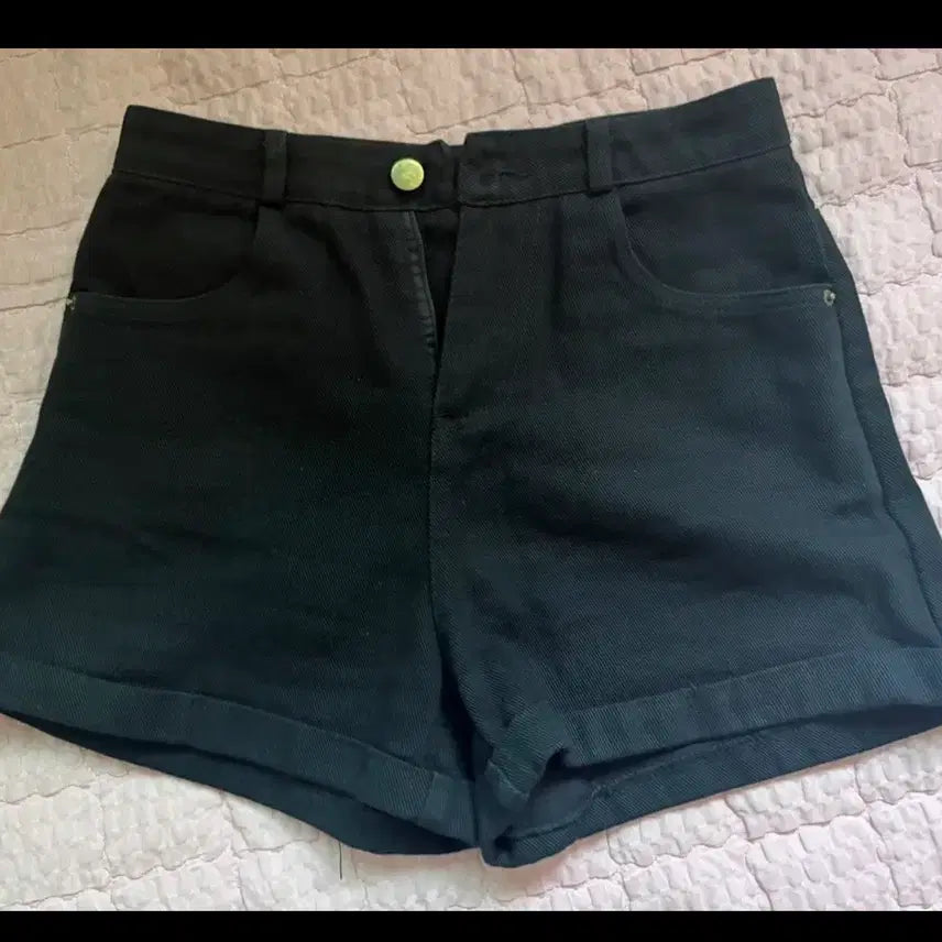[BUNJANG] Black Denim Shorts Size S / 블랙 검정 반바지 숏팬츠 S 팝니다