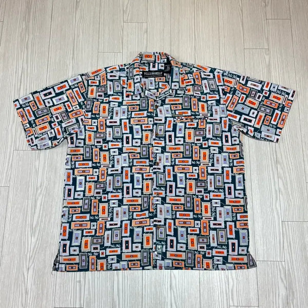 [BUNJANG] 90s Pelle Pelle Oversized Pattern Shirt L (105-107) / 90s 펠레펠레 오버핏 패턴셔츠L 105~107 상태a 레어템