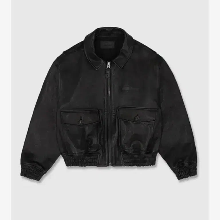 [BUNJANG] Urbanic 30 A-2 Leather Jacket Black / 얼바닉30 A-2 가죽자켓 블랙색상