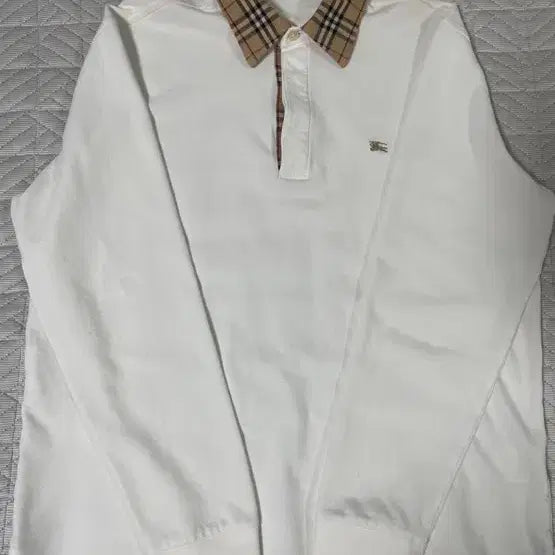 [BUNJANG] Burberry Colorblock Collar Long Sleeve Shirt / 버버리 카라 롱슬리브
