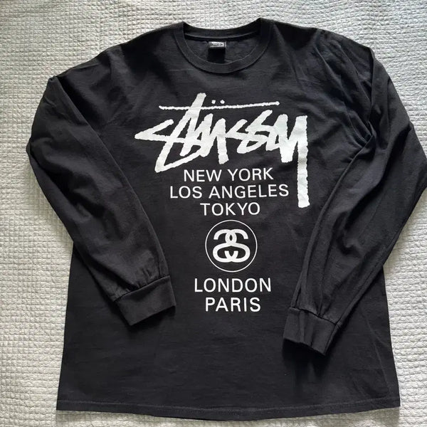 [BUNJANG] Stussy Long Sleeve T-Shirts (3 Types) / 스투시 롱슬리브 3 종 긴팔