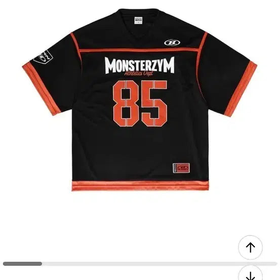 [BUNJANG] Monsterzym 85 Rugby Jersey Black / 새상품 몬스터짐 85 럭비 저지 블랙