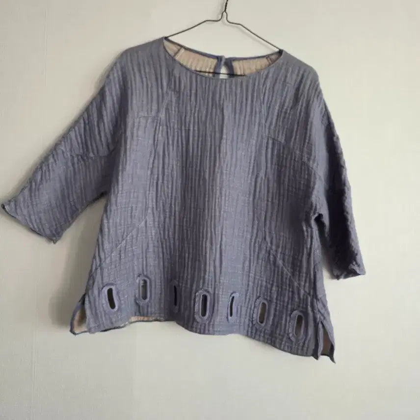 [BUNJANG] SJSJ Purple Cotton Shirt / SJSJ퍼플 코튼