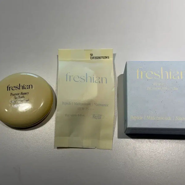 [BUNJANG] Fraijour Peptide Serum Cushion SPF 50+ PA++++ 203 Warm Beige (Case + Refill) / 프래시안 펩터 세럼 쿠션 203호 (케이스+리필)