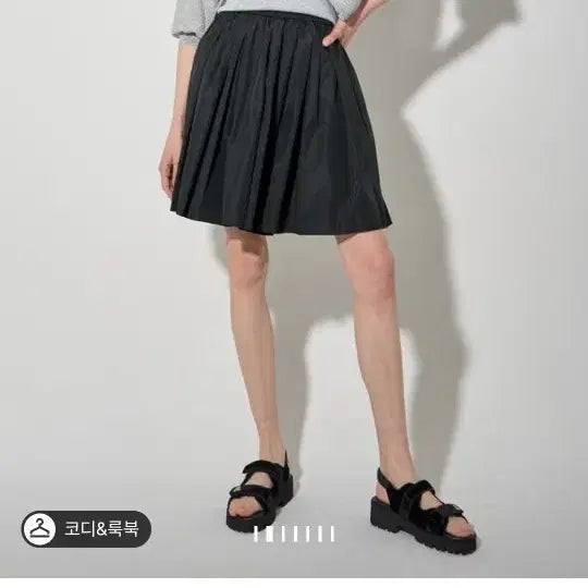 [BUNJANG] Lanvin Collection Banding Pintuck Culotte Shorts Black / 25랑방  밴딩 핀턱 퀼로트 쇼츠 블랙44