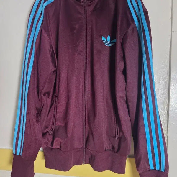 [BUNJANG] Adidas 3-Stripes Track Top Jacket (Wine) / 100아디다스 삼선 트랙탑 자켓 와인색