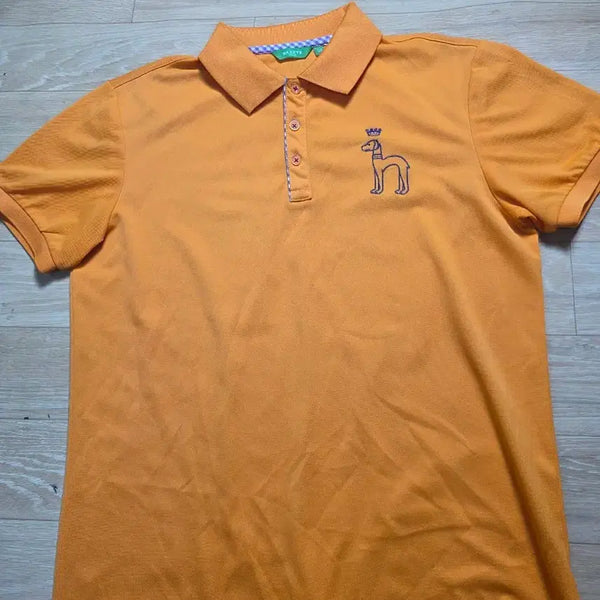 [BUNJANG] Hazzys Golf Short Sleeve Polo T-Shirt Orange / 100.헤지스 골프 카라티 반팔티 오렌지. 상태좋아요
