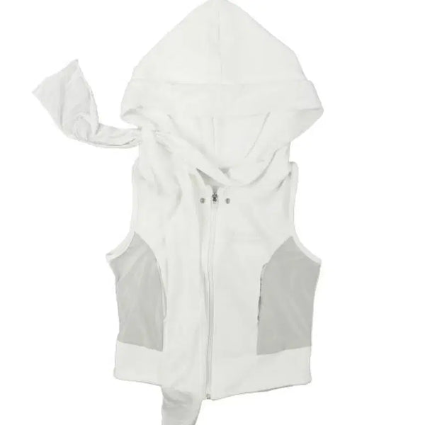 [BUNJANG] OHOS Muffler Boxer Hoodie Zip-up Off White / 오호스 머플러 복서 후드집업 Muffler Boxer Hoodie Zip-up / Off White
