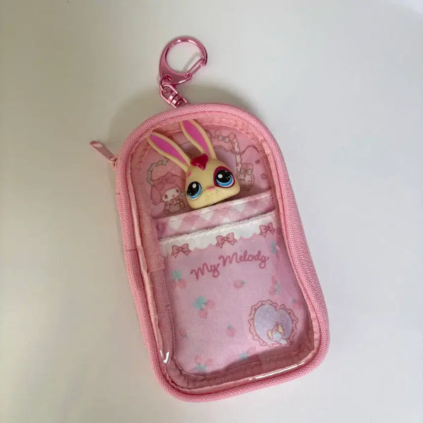 [BUNJANG] My Melody Plush Pouch Keychain / 마이멜로디 인형 파우치 키링 (새상품)