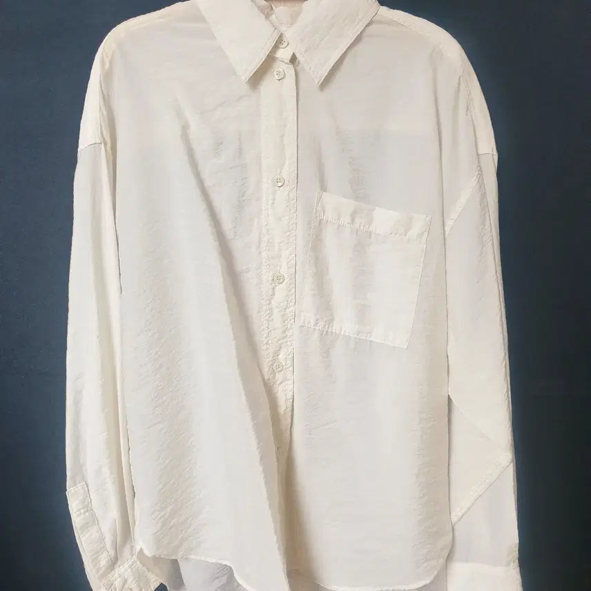 [BUNJANG] Lamerei 23SS Crinkle Shirt (Ivory) / 진짜만원 55~88 라메레이 크링클셔츠 23SS 아이보리