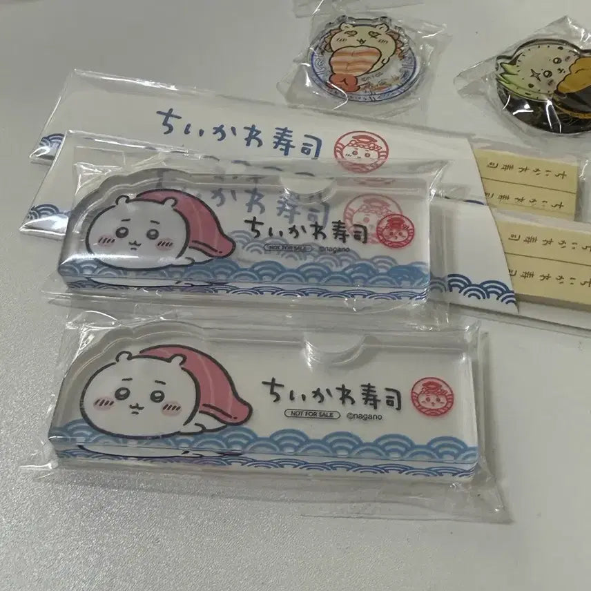 [BUNJANG] Chiikawa Sushi Pop-Up Exclusive Chopstick Rest & Memo Pad / 치이카와 먼작귀 스시 팝업 특전