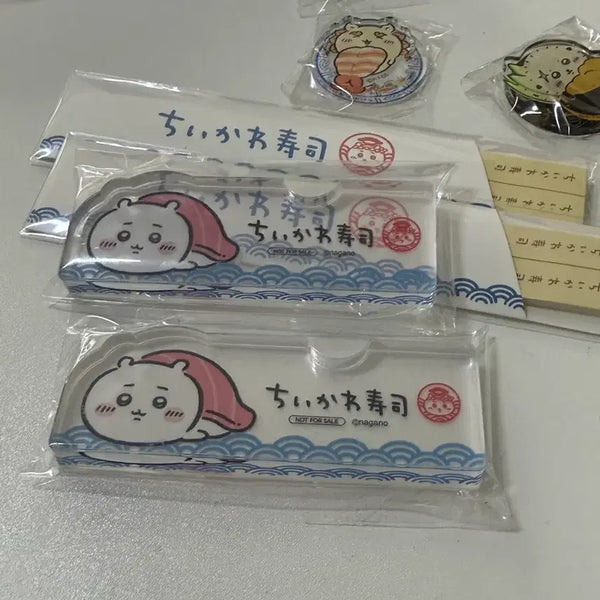 [BUNJANG] Chiikawa Sushi Pop-Up Exclusive Chopstick Rest & Memo Pad / 치이카와 먼작귀 스시 팝업 특전