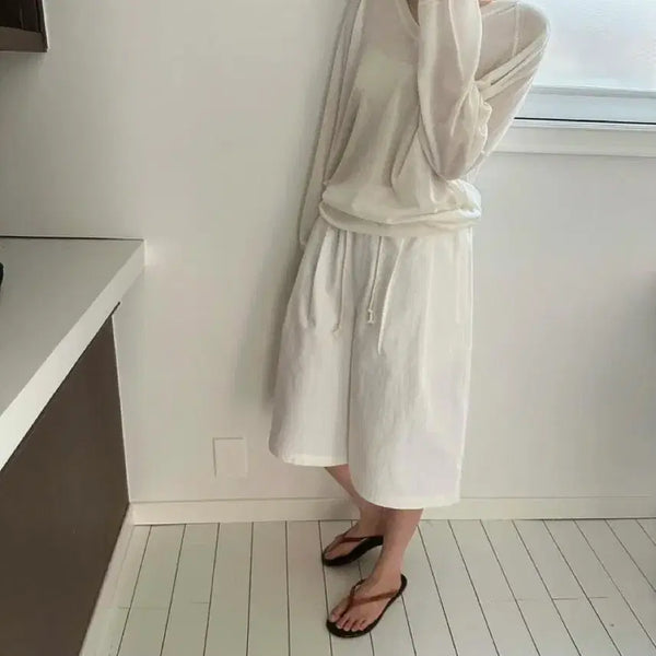 [BUNJANG] Mare Volume Bermuda Tuck Pants Ivory / Mare 마레 볼륨 버뮤타 턱팬츠 아이보리 새상품