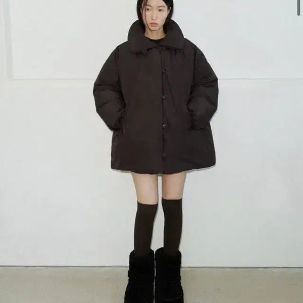 [BUNJANG] Sprinkloccus Brown Padded Coat / (새상품) 스프링크로커스 브라운 패딩 코트