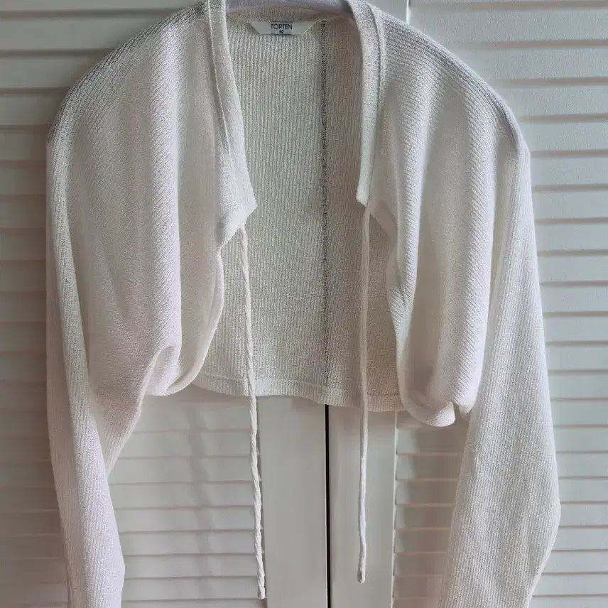 [BUNJANG] TOPTEN Ivory Knit Bolero Cardigan / 탑텐 볼레로 가디건