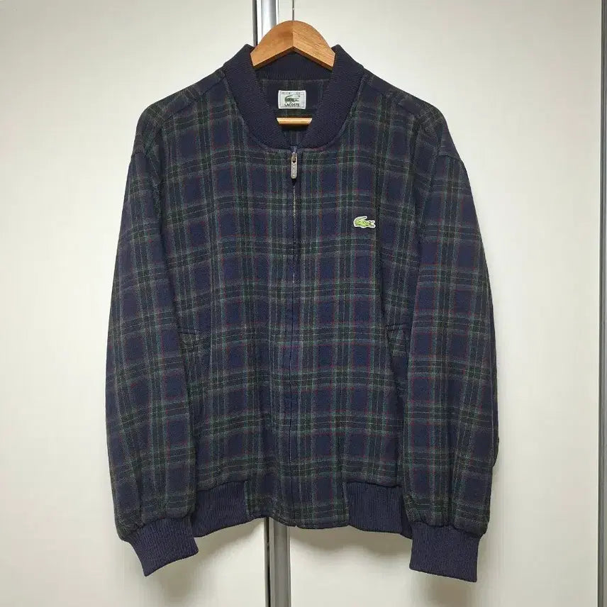 [BUNJANG] Lacoste Check Blouson Jacket / 라코스테 체크 블루종 자켓