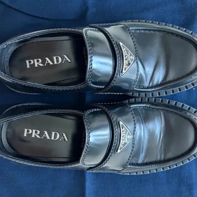 [BUNJANG] Prada Chocolate Brushed Loafers 2DE127 / 프라다 초콜릿 브러시드 로퍼 2DE127 055 F0002
