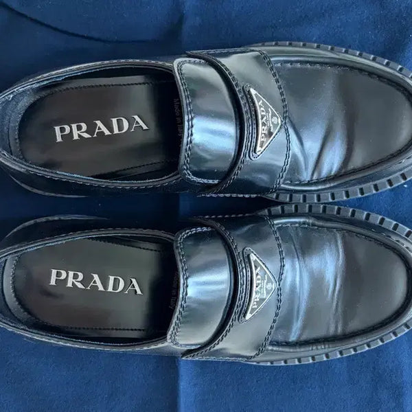 [BUNJANG] Prada Chocolate Brushed Loafers 2DE127 / 프라다 초콜릿 브러시드 로퍼 2DE127 055 F0002