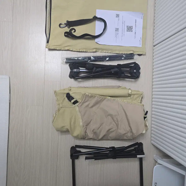 [BUNJANG] DOD Yabaiss Camping Chair with Ottoman (Tan) / DOD 야바이스 캠핑 체어 (오토만 포함) /색상: 탄