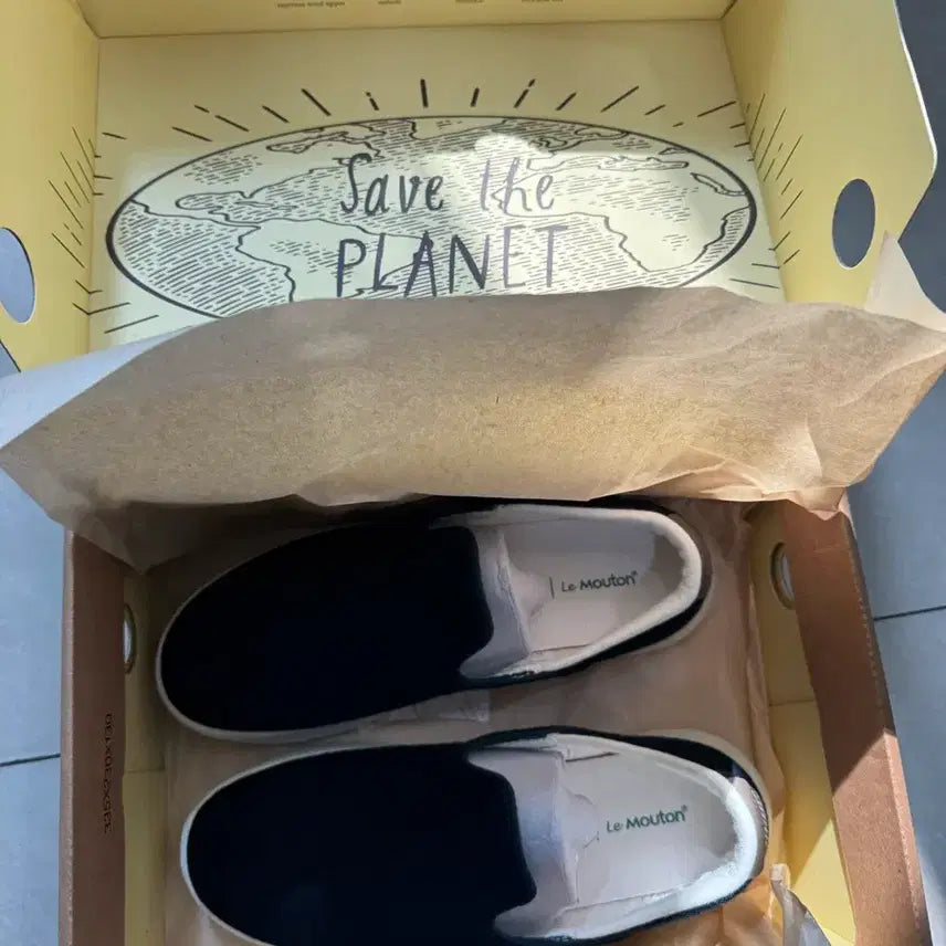 [BUNJANG] Lemouton Dark Navy Slip-on Shoes Size 270 / 르무통 다크네이비 슬립온 270 새상품