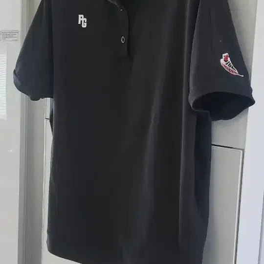 [BUNJANG] PG Golf Wear Women's Short Sleeve Polo T-Shirt Black / PG 골프웨어 반팔 카라티셔츠 블랙