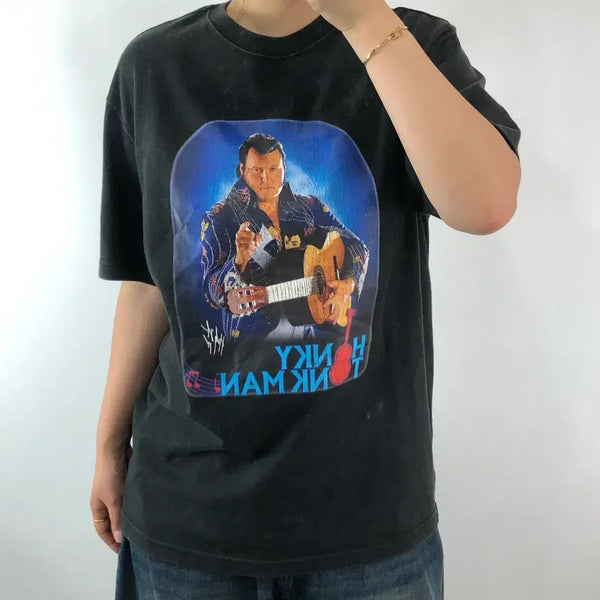 [BUNJANG] New Era x WWE 'Honky Tonk Man' Short Sleeve T-Shirt XL / [XL] 뉴에라 x WWE 홍키통크맨 반팔티