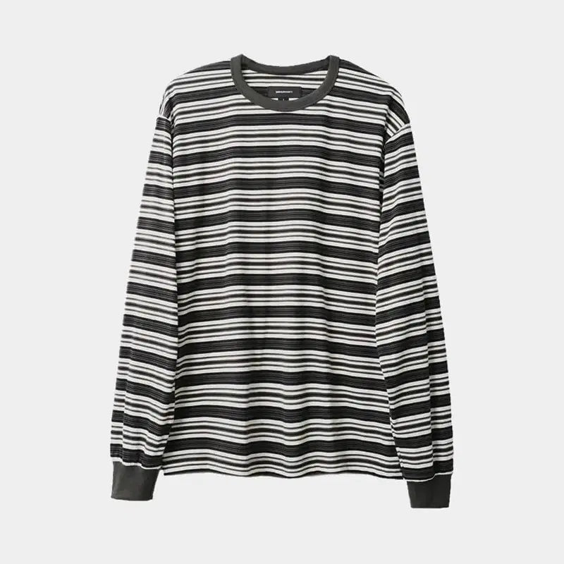 [BUNJANG] Humanity 3 Easy Stripe Long Sleeve T-Shirt / 3 999휴머니티 이지 스트라이프 롱슬리브 긴팔티