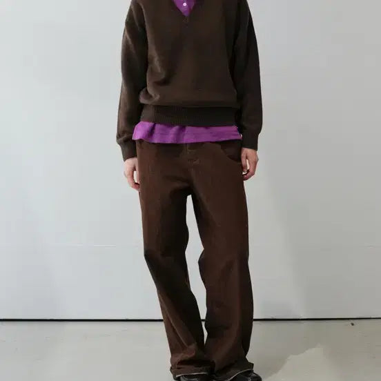 [BUNJANG] Grain Denim Brown Size S / Grain Denim in Brown s
