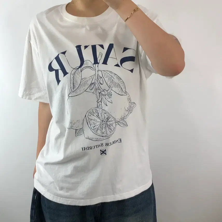 [BUNJANG] Setter White Short Sleeve T-Shirt / [L] 세터 화이트 반팔