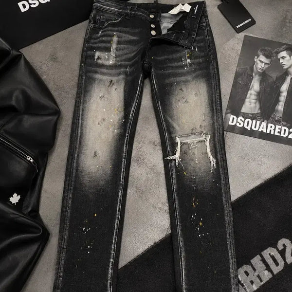 [BUNJANG] DSQUARED2 Skater Cropped Black Jeans / 디스퀘어드2 스키니 크롭 블랙진28사이즈
