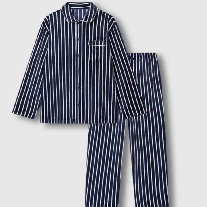 [BUNJANG] JAJU Mink Fleece Flat Collar Pajama Set - Dark Navy (L) / [JAJU/자주] 남 밍크 플리스 플랫 카라 파자마 세트L  새상품