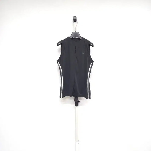 [BUNJANG] J. Lindeberg Spring/Summer Sleeveless Jersey Polo Shirt Black M / 제이린드버그 춘하 져지 슬리브리스 티 66.55
