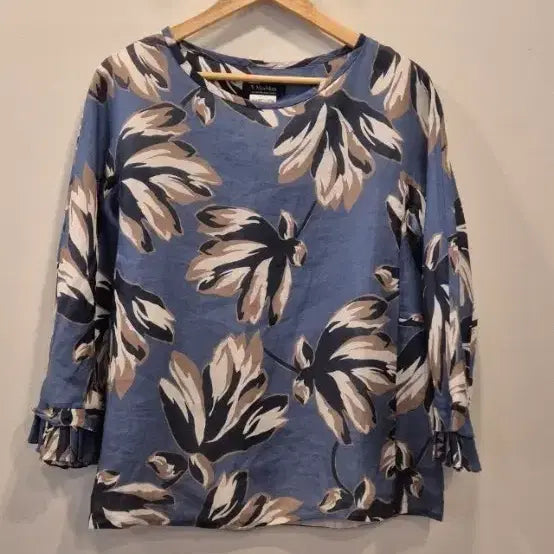 [BUNJANG] Max Mara Linen Floral Blouse / 막스마라린넨 블라우스