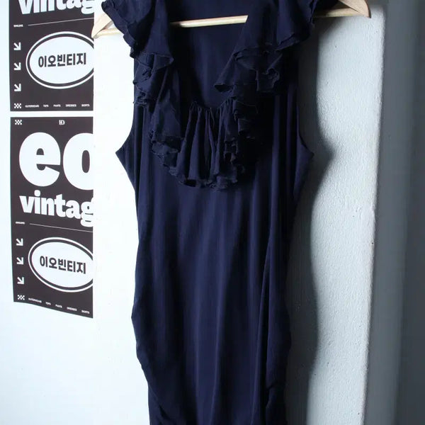[BUNJANG] Polo Ralph Lauren Women's Sleeveless Wide Neck Dress / W(M) 폴로 랄프로렌 드레스 원피스 민소매 와이드넥-H36108
