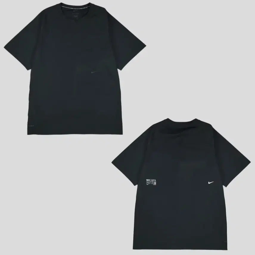 [BUNJANG] Nike ADV Black White Swoosh Logo Raglan Dri-FIT Performance Short Sleeve T-Shirt XL / 나이키 ADV 블랙 화이트 스우시 로고 레글런 드라이핏 기능성 반팔 티셔츠 XL