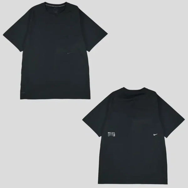 [BUNJANG] Nike ADV Black White Swoosh Logo Raglan Dri-FIT Performance Short Sleeve T-Shirt XL / 나이키 ADV 블랙 화이트 스우시 로고 레글런 드라이핏 기능성 반팔 티셔츠 XL