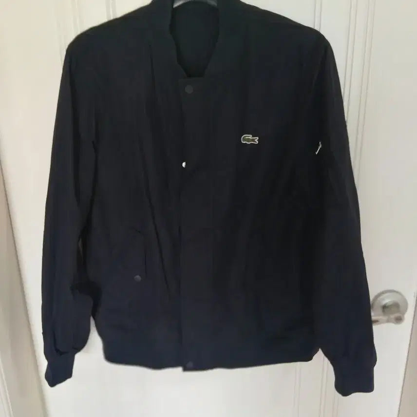 [BUNJANG] Lacoste Black Blouson Jacket 100 / 라코스테 블랙 블루종 자켓  100