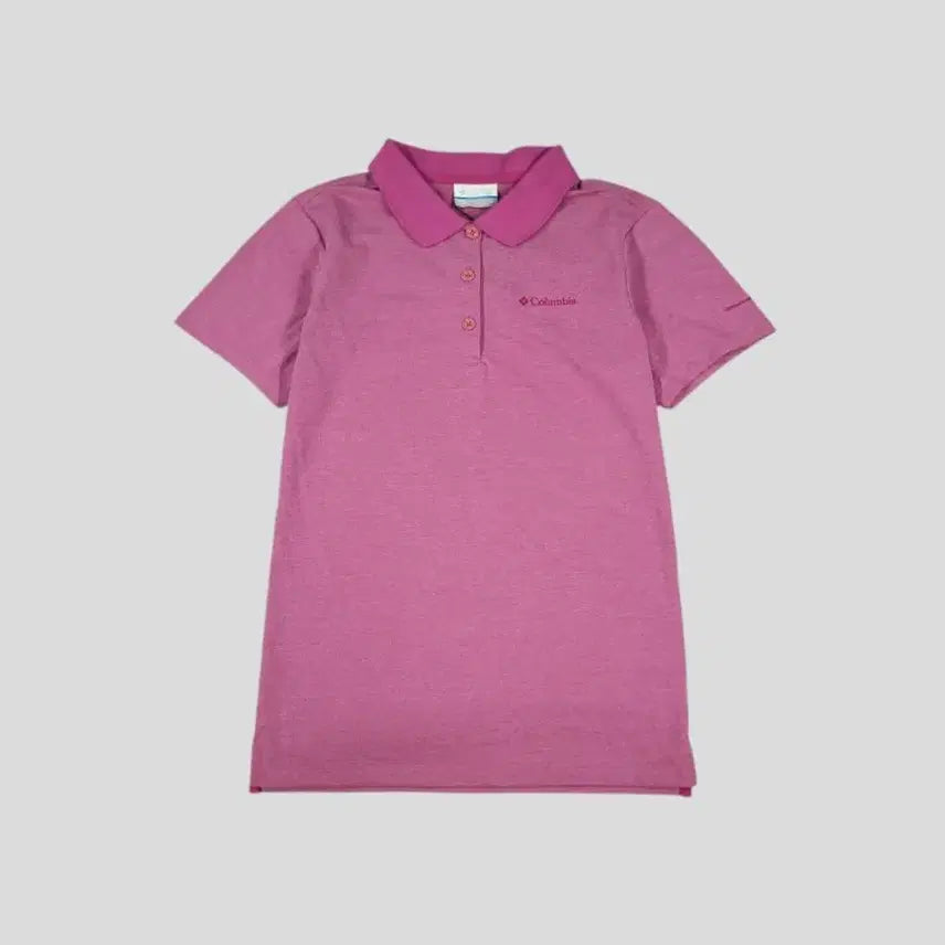 [BUNJANG] Columbia Magenta Purple Marled Omni-Wick PK Pique Collar Functional Short Sleeve T-Shirt - Women's S / 컬럼비아 콜롬비아 마젠타 퍼플 보카시 로고 옴니위크 PK 피케 카라넥 기능성 반팔 티셔츠 새상품 WOMANS S
