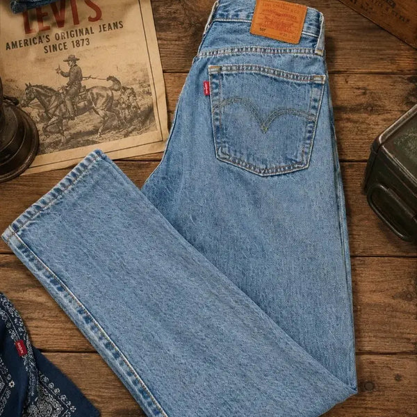 [BUNJANG] Levi's 501 Premium Big E Light Blue Jeans / 리바이스 501 프리미엄 빅E 청바지 라이트블루