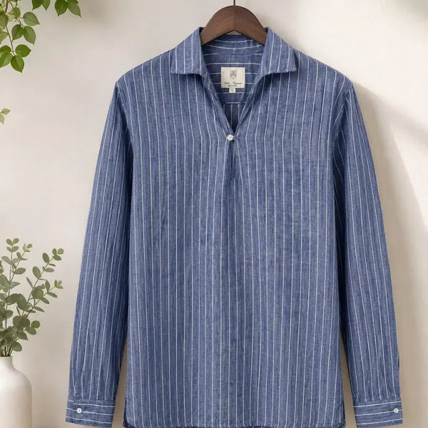 [BUNJANG] Classic by Racoon Italian Linen Shirt L (Size 100) / 클래식 바이 라쿤 브랜드 이탈리아 린넨 셔츠 L(100정도 사이즈)