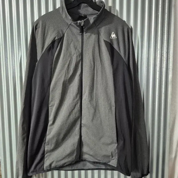 [BUNJANG] Le Coq Sportif Men's Windbreaker Zip-up Grey L / L 르꼬끄 스포르티브 남성 바람막이 집업 회색