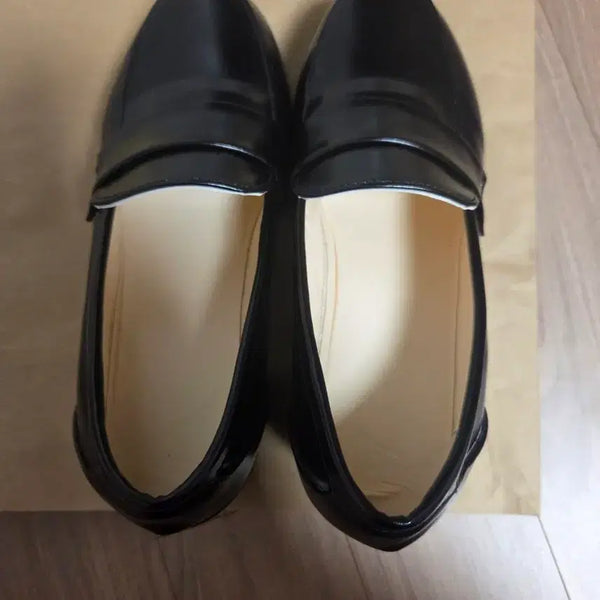 [BUNJANG] Black Platform Loafers Size 245 / 블랙 통굽 로퍼 245