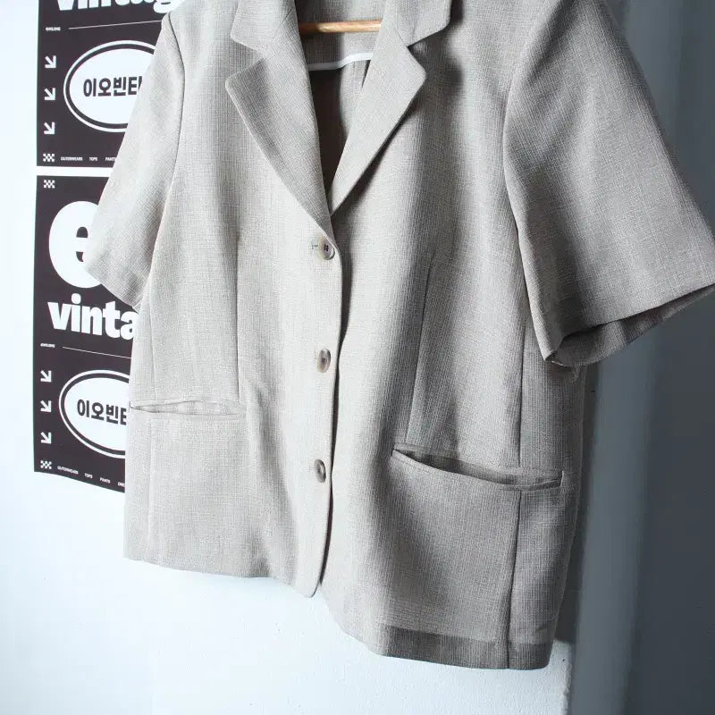 [BUNJANG] Lauren High Zip-Up Windbreaker Jacket (M-L) / W(M-L) 로렌하이 집업 바람막이 점퍼자켓 반소매 정장-H36127